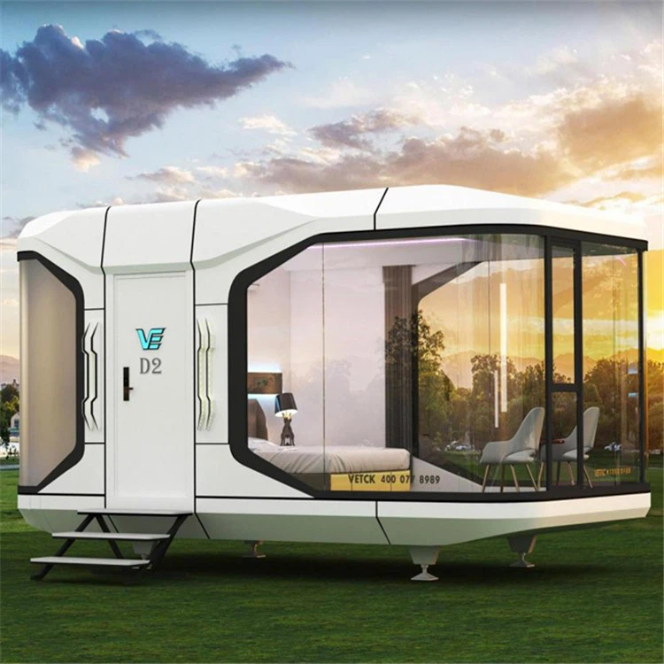 luxury waterproof modular capsule glamping small house 5