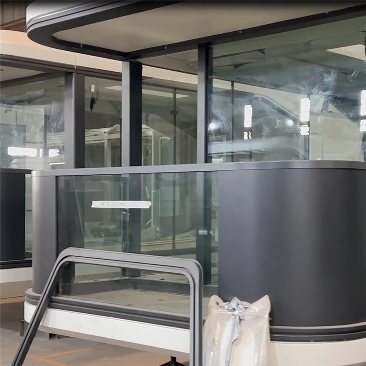 Luxury Prefabricated mobile space capsule container house with 2 beds 1