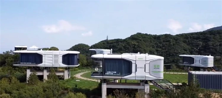 prefab mobile space capsule house homes 1